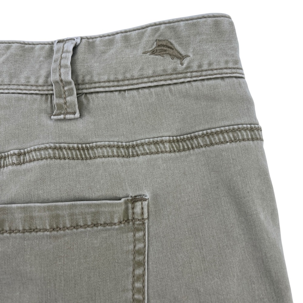 Tommy Bahama Boracay 5-Pocket Pants Mens 48x30 Khaki Tan Stretch Straight Leg